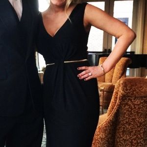 Shelli Segal Belted Formal Dress
